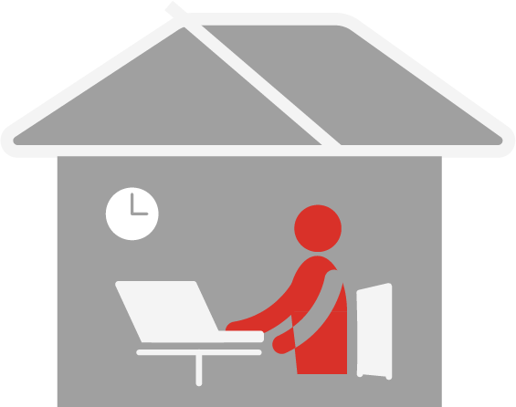 在宅勤務（重度身体障がい者に限る）