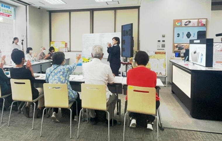 店舗内スマホ教室